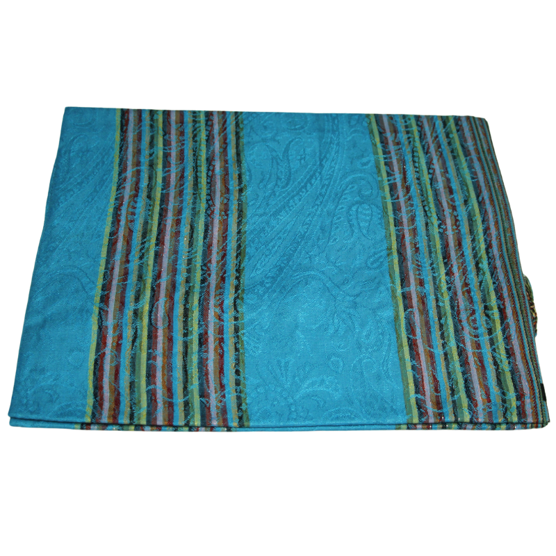Étole 100% viscose - Jaipur turquoise