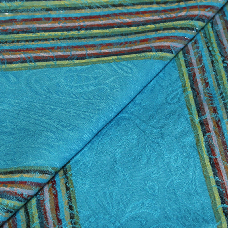 Étole 100% viscose - Jaipur turquoise