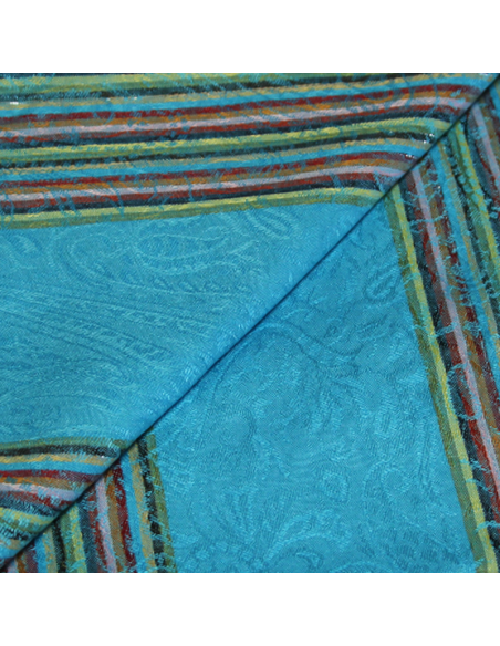 Étole 100% viscose - Jaipur turquoise