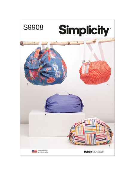 Patron Simplicity 9908 - Sac en quatre tailles