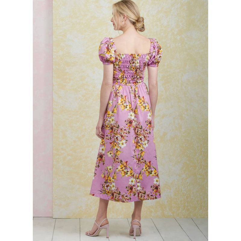 Patron Simplicity 9918.D5 (32-40) - Robe à encolure cœur avec variations de manches et de longueur