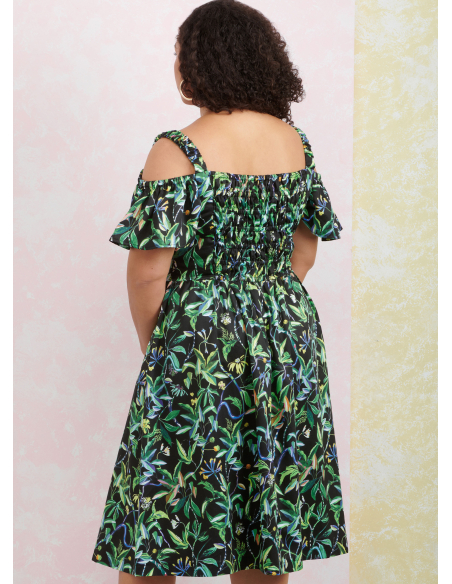 Patron Simplicity 9919.W3 (58-66) - Robe à encolure cœur avec variations de manches et de longueur