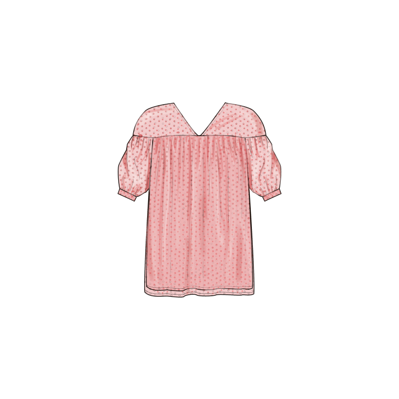 Patron Simplicity 9921.K5 (36-44) - Haut décontracté avec variations de manches