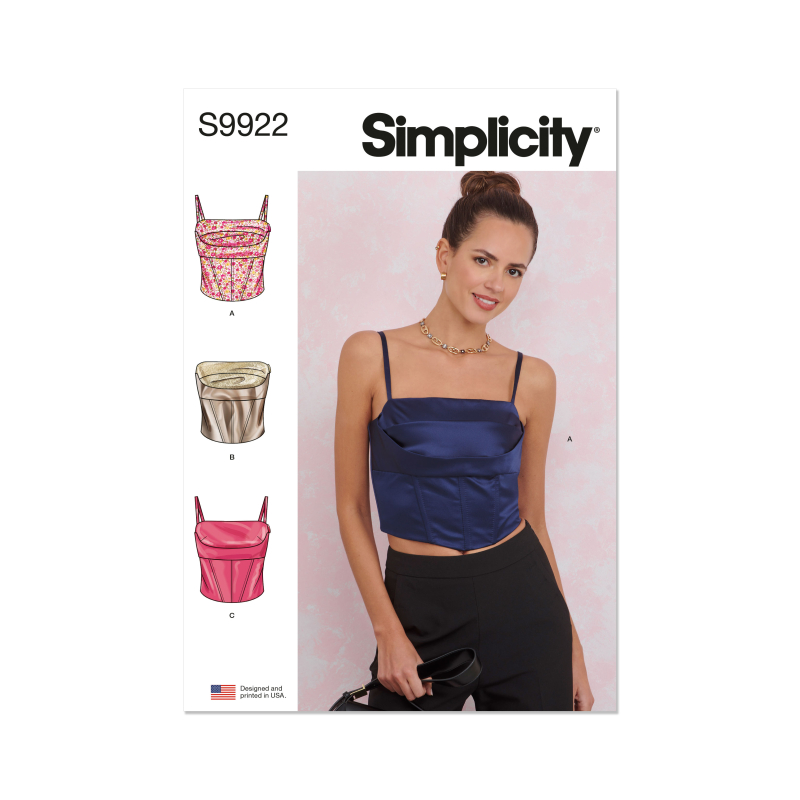 Patron Simplicity 9922.H5 (34-42) - Haut décontracté avec variations de manches