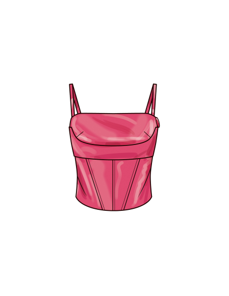 Patron Simplicity 9922.U5 (44-52) - Haut décontracté avec variations de manches