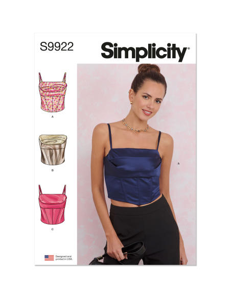 Patron Simplicity 9922.U5 (44-52) - Haut décontracté avec variations de manches