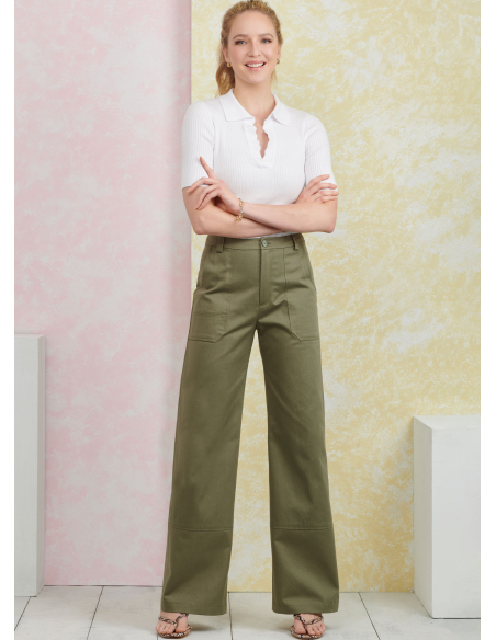 Patron Simplicity 9923.K5 (36-44) - Pantalon et short pour femme avec poches et fermeture éclair