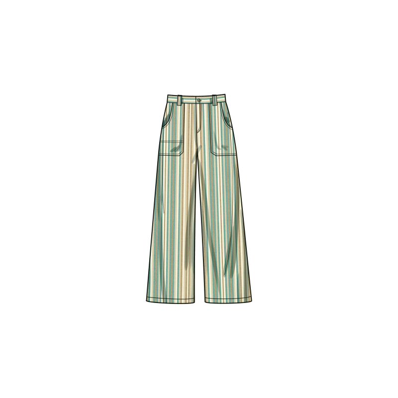 Patron Simplicity 9923.K5 (36-44) - Pantalon et short pour femme avec poches et fermeture éclair