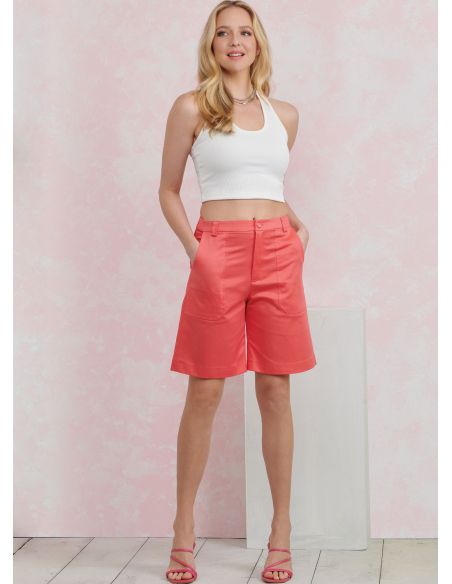 Patron Simplicity 9923.Y5 (46-54) - Pantalon et short pour femme avec poches et fermeture éclair