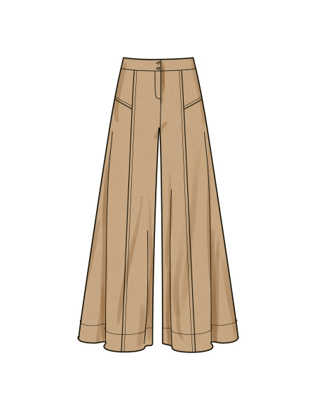 Patron Simplicity 9925.H5 (34-42) - Ensemble pantalon, top asymétrique et boléro pour femme