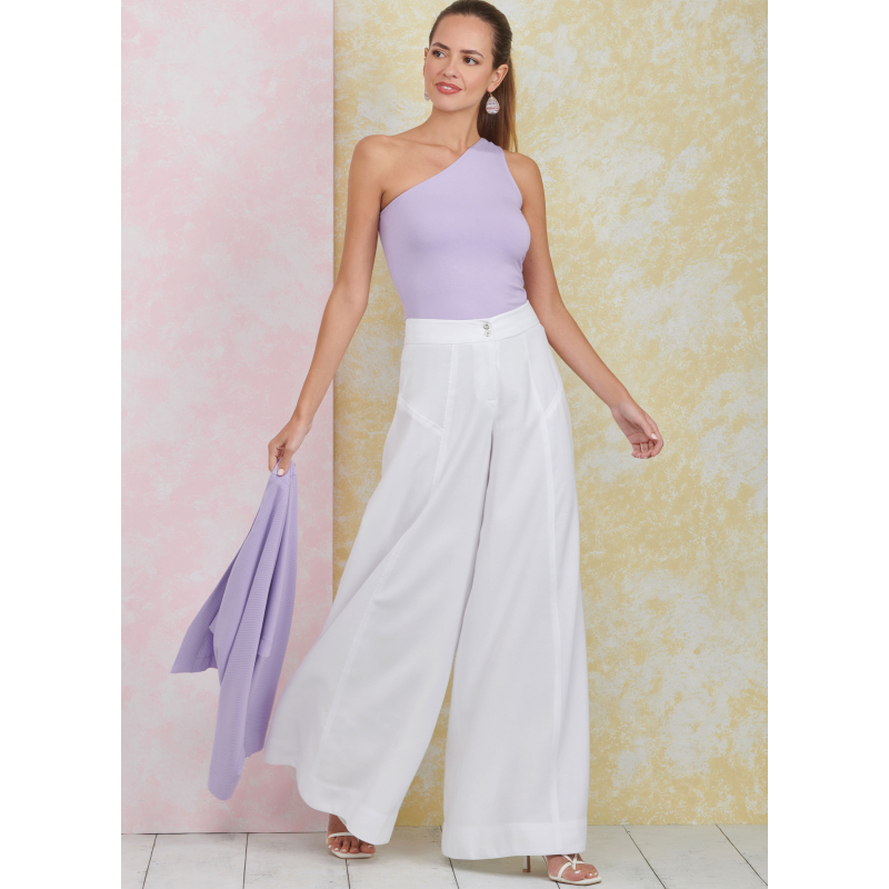 Patron Simplicity 9925.H5 (34-42) - Ensemble pantalon, top asymétrique et boléro pour femme