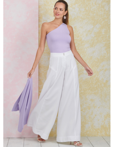 Patron Simplicity 9925.H5 (34-42) - Ensemble pantalon, top asymétrique et boléro pour femme