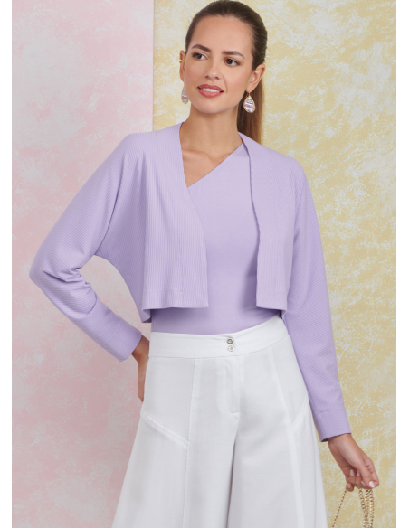 Patron Simplicity 9925.U5 (44-52) - Ensemble pantalon, top asymétrique et boléro pour femme