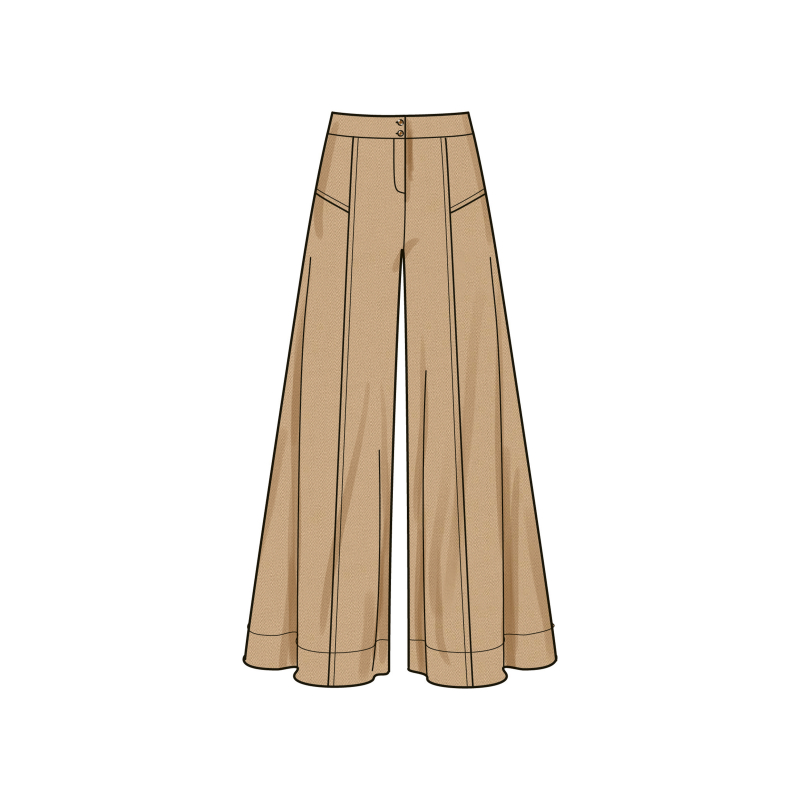 Patron Simplicity 9925.U5 (44-52) - Ensemble pantalon, top asymétrique et boléro pour femme