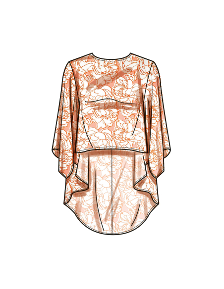 Patron Simplicity 9926.AA (38-46) - Haut ample à manches longues et pantalon large