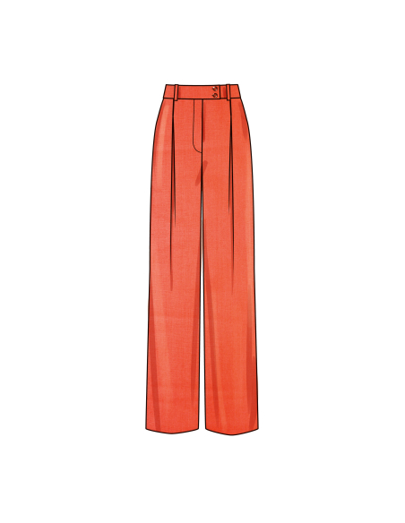 Patron Simplicity 9926.AA (38-46) - Haut ample à manches longues et pantalon large