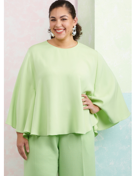 Patron Simplicity 9926.BB (48-56) - Haut ample à manches longues et pantalon large