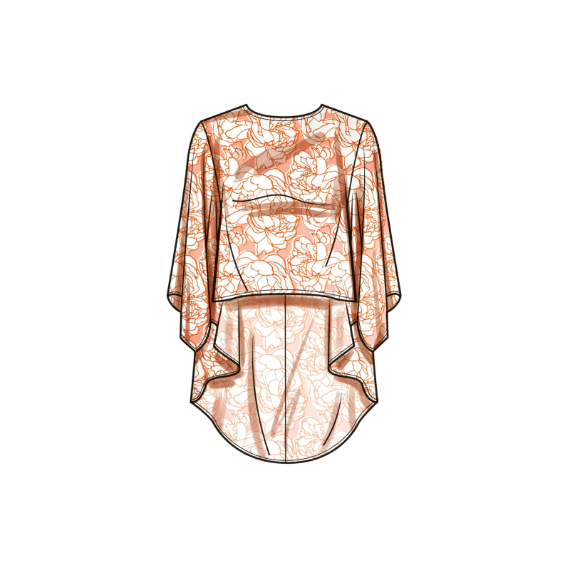 Patron Simplicity 9926.BB (48-56) - Haut ample à manches longues et pantalon large