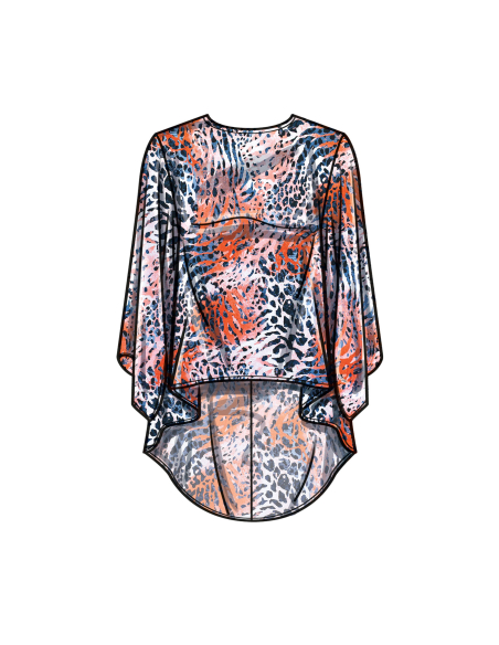 Patron Simplicity 9926.BB (48-56) - Haut ample à manches longues et pantalon large