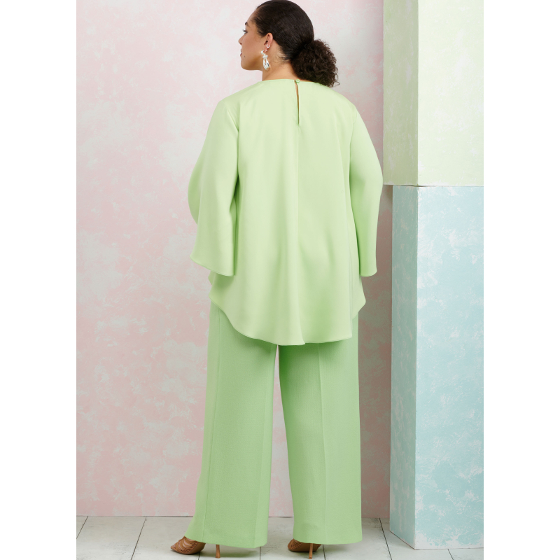 Patron Simplicity 9926.BB (48-56) - Haut ample à manches longues et pantalon large