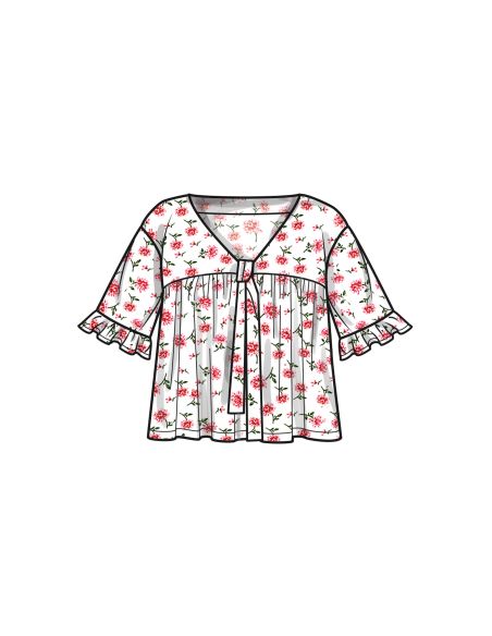 Patron Simplicity 9928.A (32-54) -  Ensemble détente : hauts, pantalons et shorts pour femme