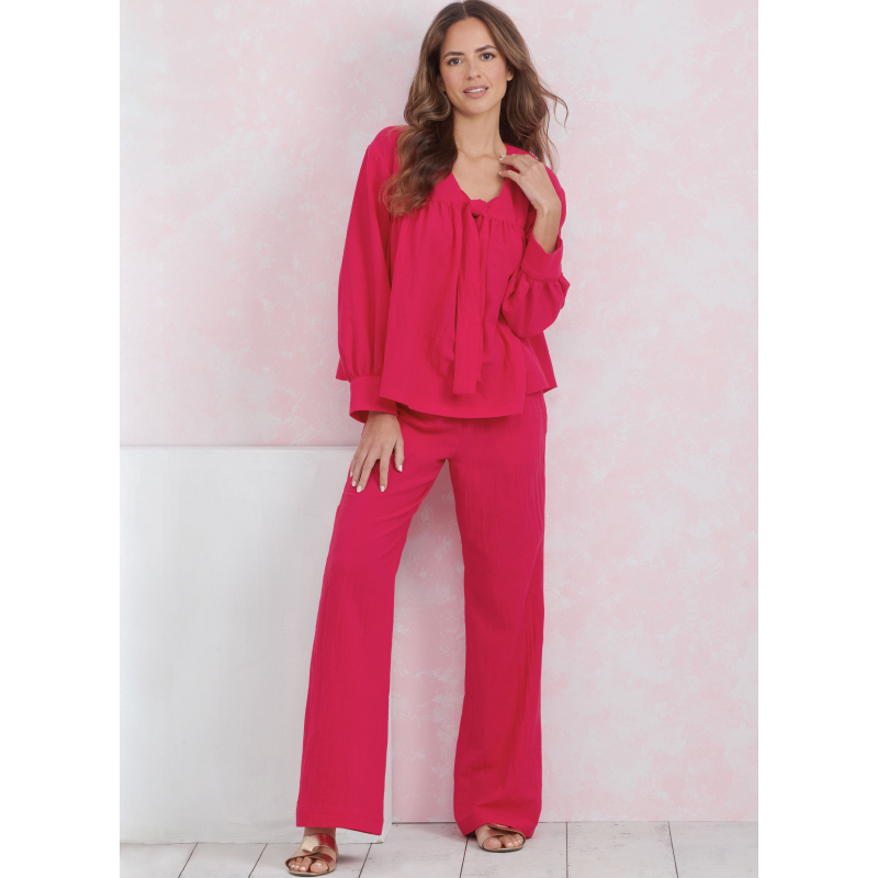 Patron Simplicity 9928.A (32-54) -  Ensemble détente : hauts, pantalons et shorts pour femme