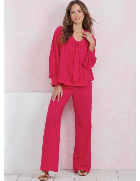 Patron Simplicity 9928.A (32-54) -  Ensemble détente : hauts, pantalons et shorts pour femme