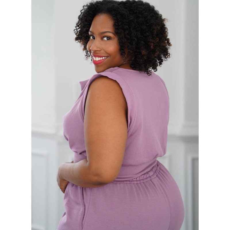 Patron Simplicity 9929.AA (32-50) -  Ensemble détente avec top drapé et pantalon large