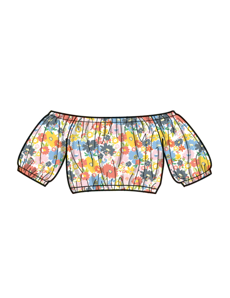 Patron Simplicity 9934.A (7-14) - Ensembles de hauts et jupes