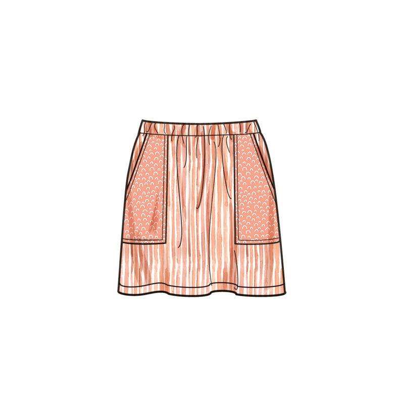 Patron Simplicity 9934.A (7-14) - Ensembles de hauts et jupes