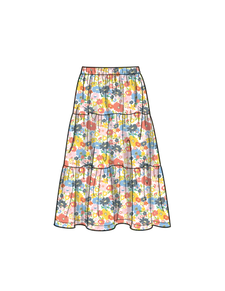 Patron Simplicity 9934.A (7-14) - Ensembles de hauts et jupes