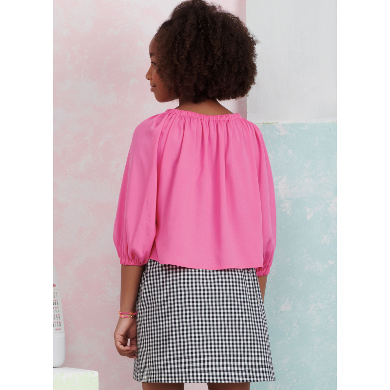 Patron Simplicity 9934.A (7-14) - Ensembles de hauts et jupes