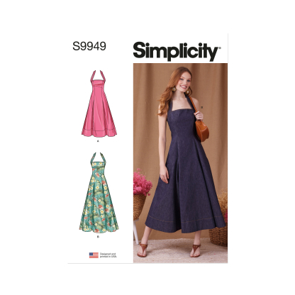 Patron Simplicity 9949.U5 (44-52) - Robe évasée à large encolure américaine