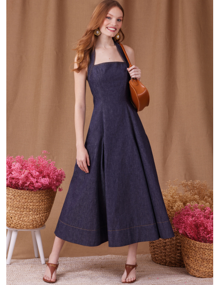 Patron Simplicity 9949.U5 (44-52) - Robe évasée à large encolure américaine