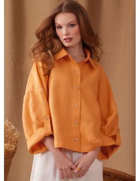 Patron Simplicity 9952.A (36-54) - Chemises amples pour femme avec options de col et de manches