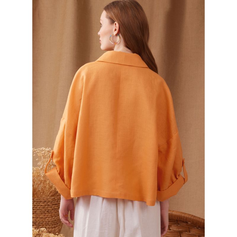 Patron Simplicity 9952.A (36-54) - Chemises amples pour femme avec options de col et de manches