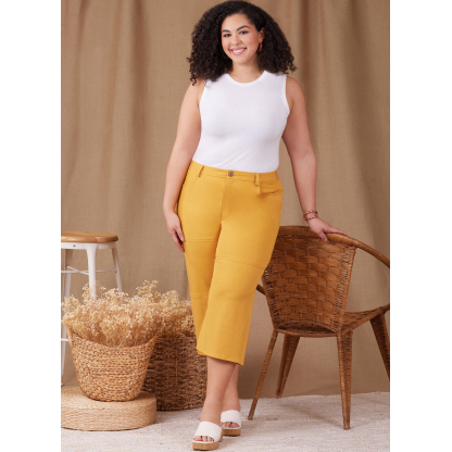 Patron Simplicity 9957.AA (38-46) - Shorts et pantalons pour femmes avec fermeture éclair frontale et poches multiples 2