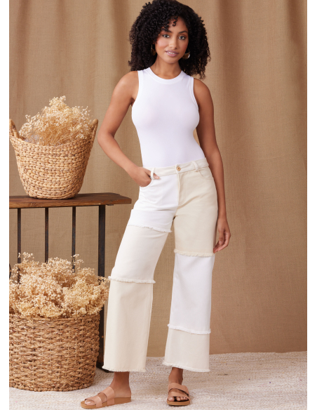 Patron Simplicity 9957.AA (38-46) - Shorts et pantalons pour femmes avec fermeture éclair frontale et poches multiples