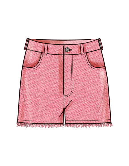 Patron Simplicity 9957.AA (38-46) - Shorts et pantalons pour femmes avec fermeture éclair frontale et poches multiples