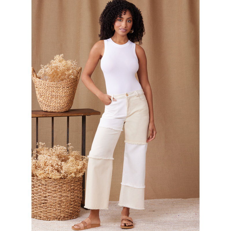 Patron Simplicity 9957.BB (48-56) - Shorts et pantalons pour femmes avec fermeture éclair frontale et poches multiples