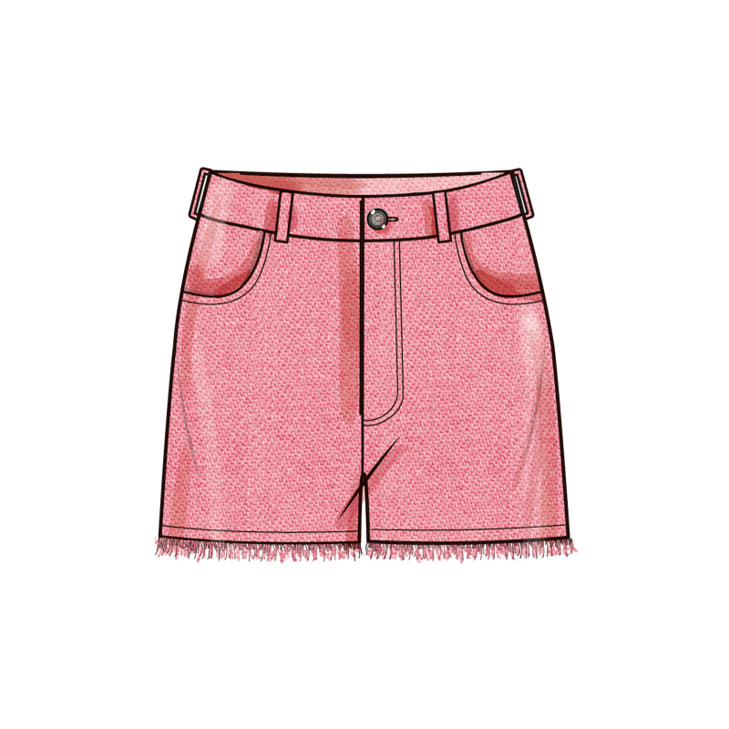 Patron Simplicity 9957.BB (48-56) - Shorts et pantalons pour femmes avec fermeture éclair frontale et poches multiples