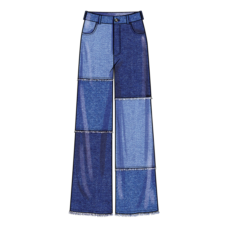 Patron Simplicity 9957.BB (48-56) - Shorts et pantalons pour femmes avec fermeture éclair frontale et poches multiples