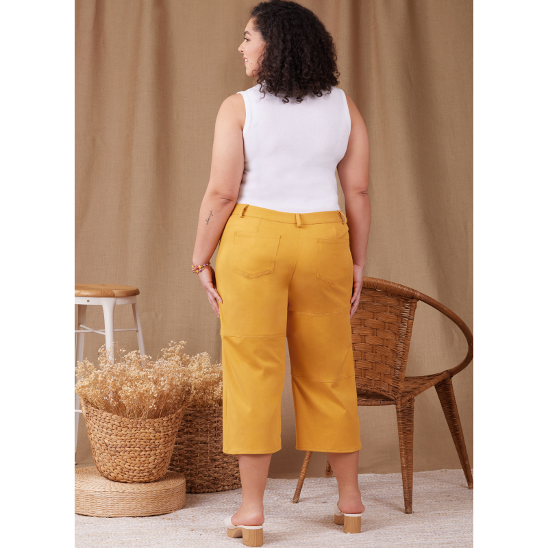 Patron Simplicity 9957.BB (48-56) - Shorts et pantalons pour femmes avec fermeture éclair frontale et poches multiples