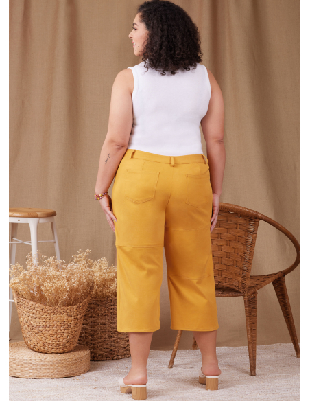 Patron Simplicity 9957.BB (48-56) - Shorts et pantalons pour femmes avec fermeture éclair frontale et poches multiples
