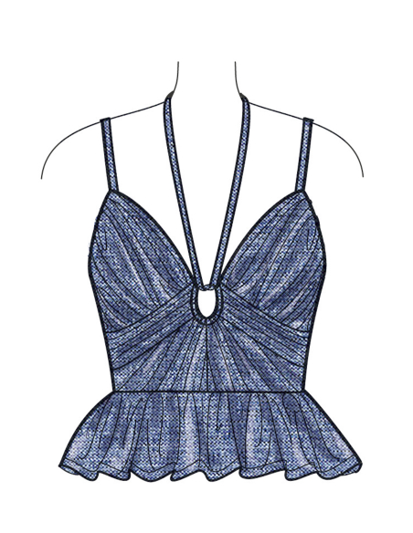 Patron Simplicity 9958.K5 (36-44) - Ensemble haut ajusté et jupe froncée pour femme