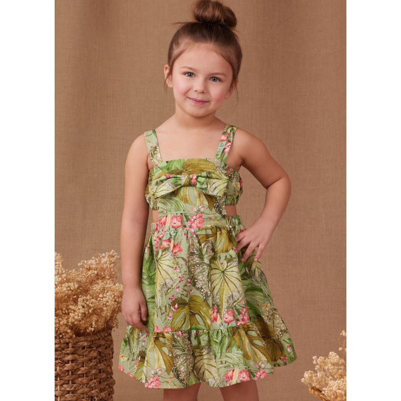 Patron Simplicity 9962.A (3-8) - Robe, haut et short pour fille