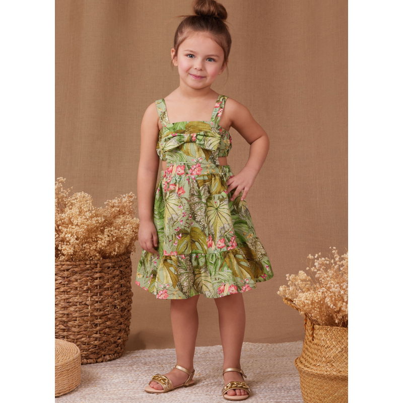 Patron Simplicity 9962.A (3-8) - Robe, haut et short pour fille