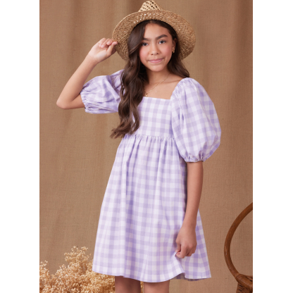 Patron Simplicity 9964.A (7-14) - Robe pour fille avec dos ouvert et variations de longueur 2