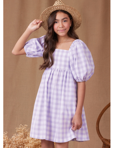 Patron Simplicity 9964.A (7-14) - Robe pour fille avec dos ouvert et variations de longueur