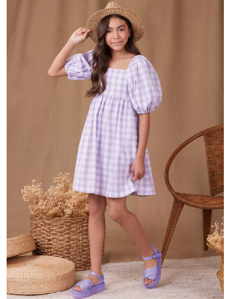 Patron Simplicity 9964.A (7-14) - Robe pour fille avec dos ouvert et variations de longueur